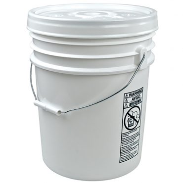 5 Gallon UN Approved Poly Open Top Pail with Lid