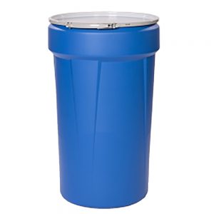 55 gallon UN Approved Poly Open Top Drum with Lid