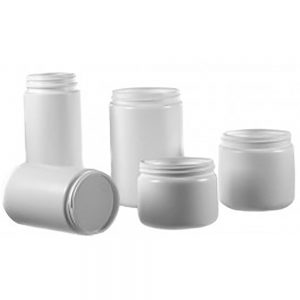 8 oz. HDPE White Wide Mouth Containers (36)